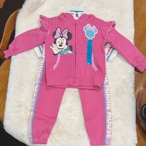 Disney Pink Minnie Mouse Hoodie & Joggers Set